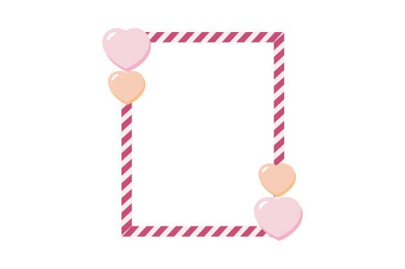 Download Heart Candy Valentine's Frames with Hearts, 15 Oz Skinny Straight Tumbler Wrap - Straight tumbler wrap Collection