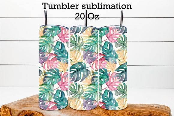 Download Monstera Leaves Tumbler Sublimation - Sublimation Collection