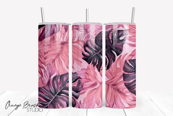 Download Pink Tropical Tumbler Sublimation Design - Sublimation Collection
