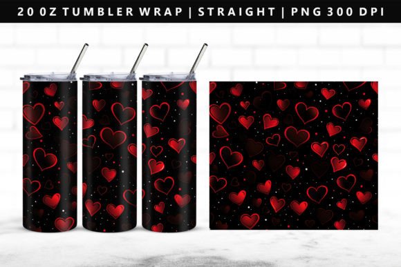 Download Heart 20oz Straight Tumbler Wrap - Straight tumbler wrap Collection