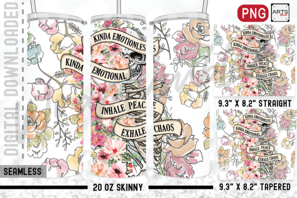 Download Skeleton Exhale Chaos 20oz Sublimation - Sublimation Collection