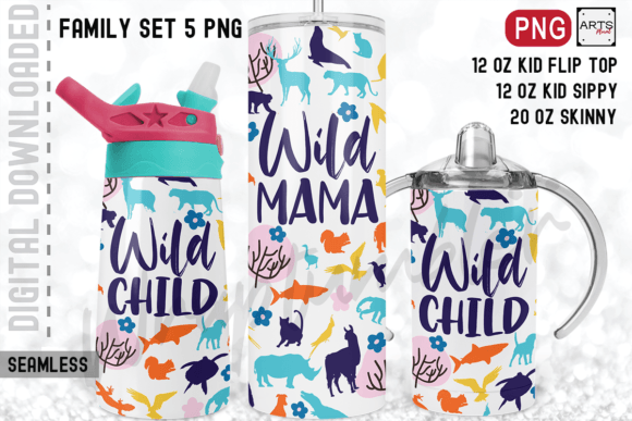 Download Wild Mama Wild Child Tumbler Sublimation - Sublimation Collection