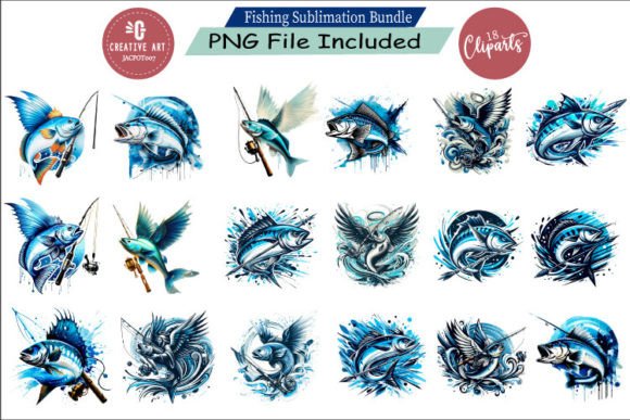 Download Fishing Sublimation Bundle - Sublimation Collection