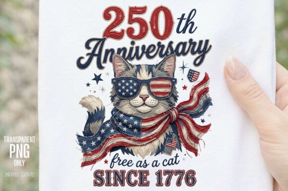 Download 250th Anniversary Cat Trendy Sublimation - Sublimation Collection
