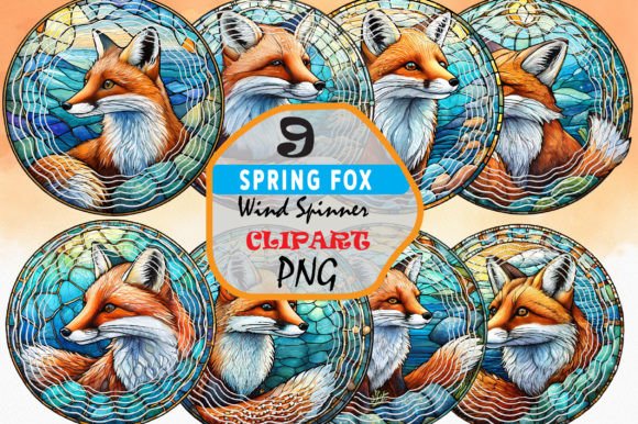 Download Fox Wind Spinner Clipart Sublimation Art - Sublimation Collection