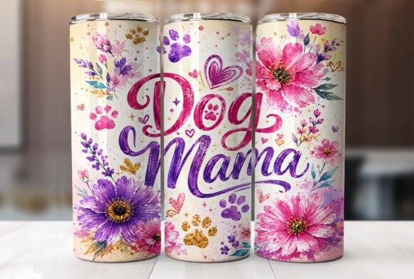 Download Dog Mama Floral 20oz Tumbler Sublimation - Sublimation Collection