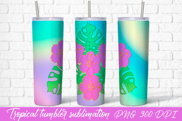 Download Tropical Tumbler Sublimation Design - Sublimation Collection