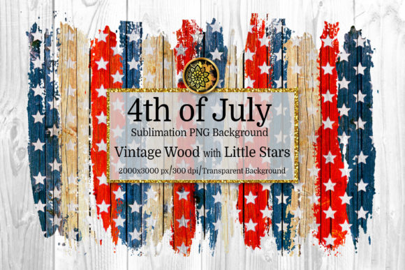 Download 4th July Vintage Star Stroke Sublimation - Sublimation Collection