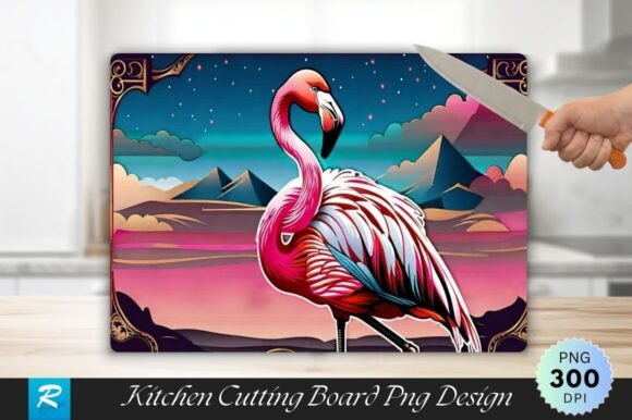 Download Flamingo Cutting Board Sublimation PNG - Sublimation Collection