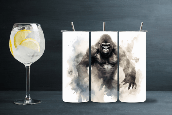 Download Gorilla Tumbler Clipart Sublimation - Premium Resources