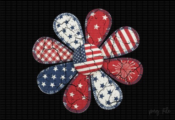 Download Flower 4th of July Sublimation Design - Sublimation Collection