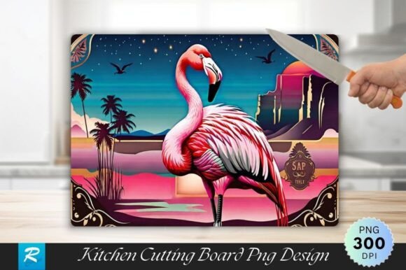 Download Flamingo Cutting Board Sublimation PNG - Sublimation Collection